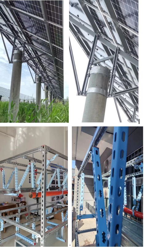 Ground and Roof Solar Mounting Structure Steel Rails C Channel Purlin Rail for Solar PV Brackets